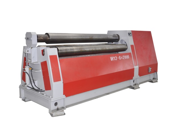 W12 HYDRAULIC PLATE ROLLING MACHINE WITH 4 ROLLS