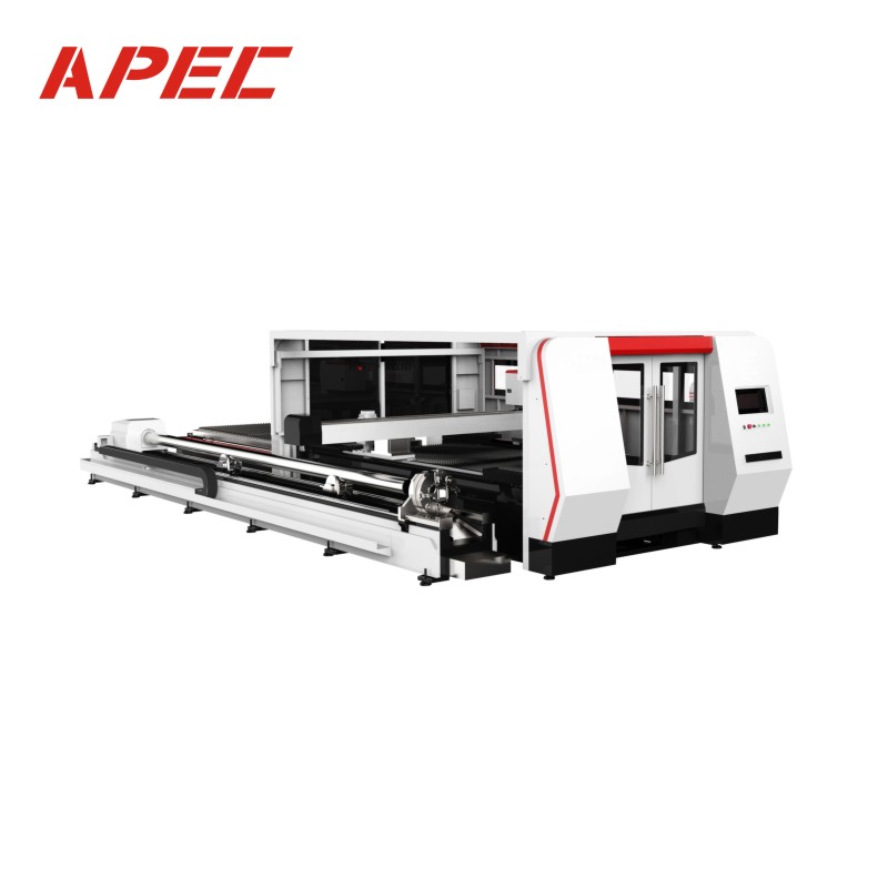 Flat And Tube Combine Fiber Laser Cutting Machine